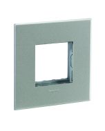 Cover Plate with Overmoulded Frame-2 Module-Magnesium