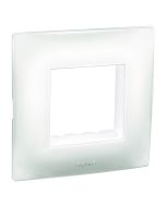 Cover Plate with Support Frame-2 Module-Classic White