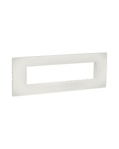Cover Plate with Support Frame-8 Module-Classic White