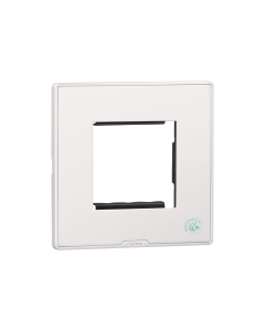 Cover Plate with Support Frame-2 Module-Anti-Bacterial-Classic White